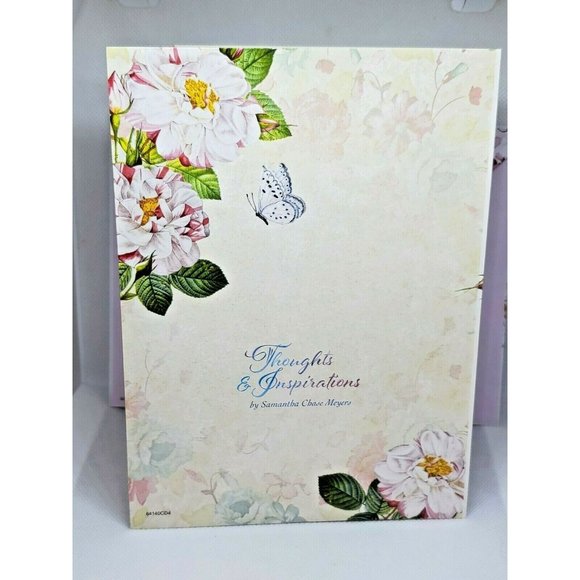 Warm Birthday Wishes Thoughts & Inspiration Floral Blue Butterfly Greeting Card - Picture 4 of 11
